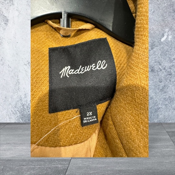 Madewell Plus size wool and Cashmere Classic Button-down Coat. NWT - Picture 4 of 6